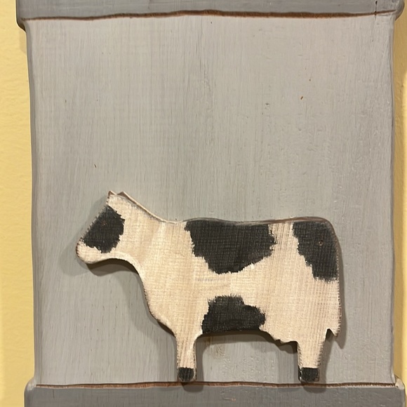 Hand Crafted Folk Art Milk Can w/ Cow by Beaver Creek Beaman Iowa Artist Signed - Picture 2 of 15
